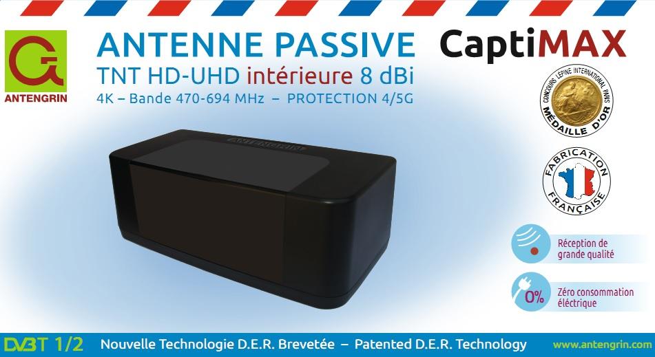 Antenne Tv Intérieur Puissante Antenne TNT Intérieure Puissante, Full HD HDTV Antenne TV Intérieur Avec Réception Signal UHF Quelle Antenne Tnt Choisir